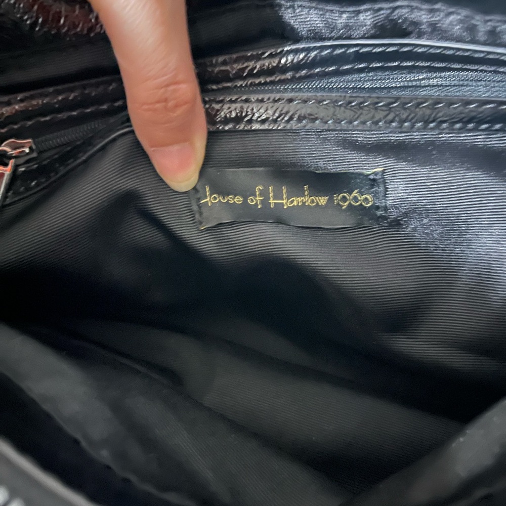 House of Harlow Patent Vegan Leather Bag - Picture 4 of 9